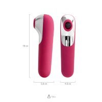 Вакуум-волновой стимулятор клитора Satisfyer Dual Love Connect App, силикон, красный, 16 см.
