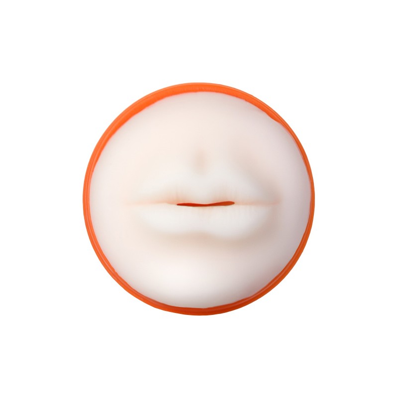 Мастурбатор A-Toys by TOYFA Nilla, рот, TPE, оранжевый, 14 см