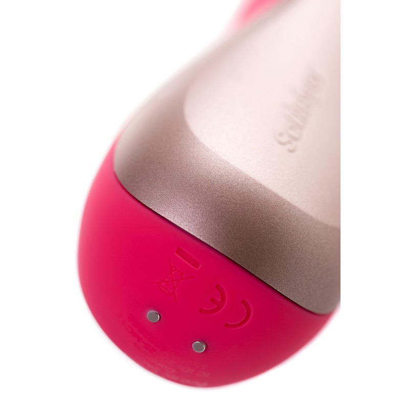 Нереалистичный вибратор Satisfyer Mono Flex Connect App, силикон, красный, 20,4 см.