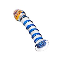 Нереалистичный фаллоимитатор Sexus Glass, стекло, прозрачный, 18 см