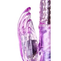 Вибратор с клиторальным стимулятором A-Toys by TOYFA High-Tech fantasy, TPE, фиолетовый, 22 см