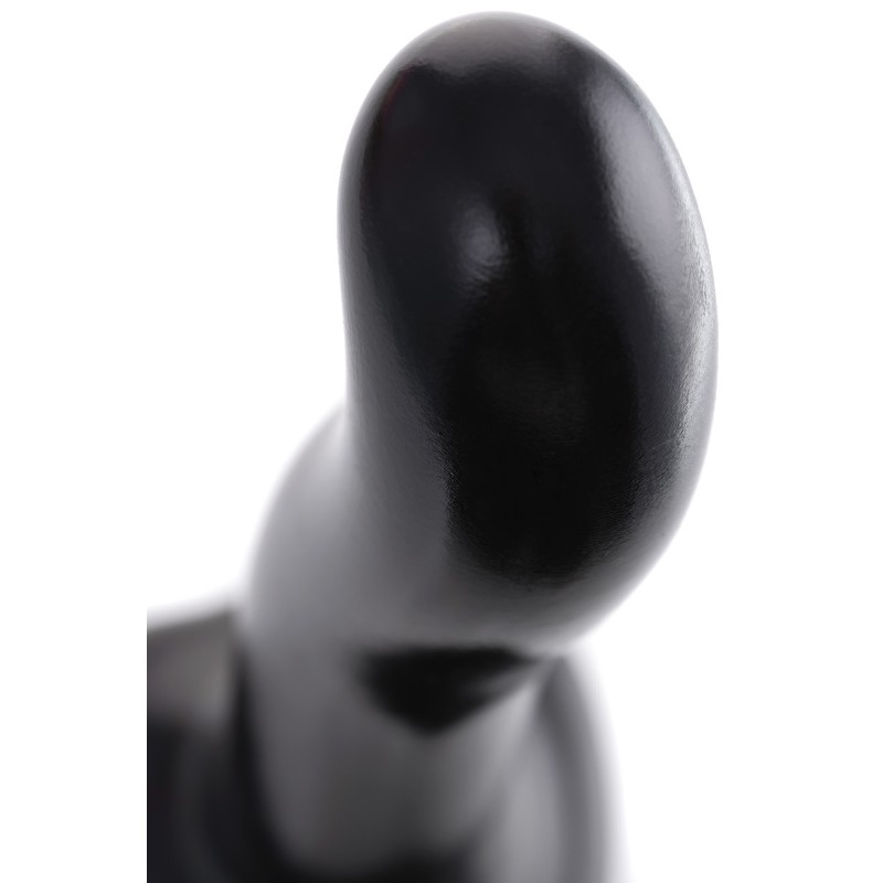 Ремневой нереалистичный страпон Strap-on-me, P&G SPOT, XL, силикон, черный, 19,8 см.