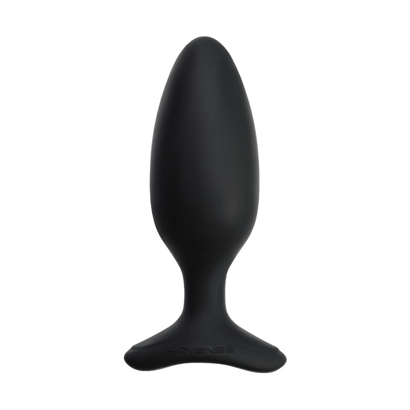 Анальная втулка LOVENSE Hush 2 (M), силикон, черная, 13,5 см