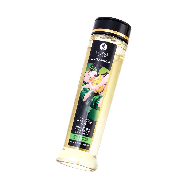 Масло массажное Shunga Organica «Зелёный чай» (Exotic Green Tea), 240 мл