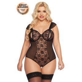 Боди SoftLine Collection Dora, черный, XXXL