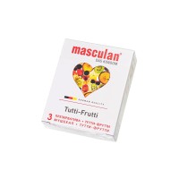 Презервативы Masculan, ultra 1, тутти-фрутти, 19 см, 5,3 см, 3 шт.
