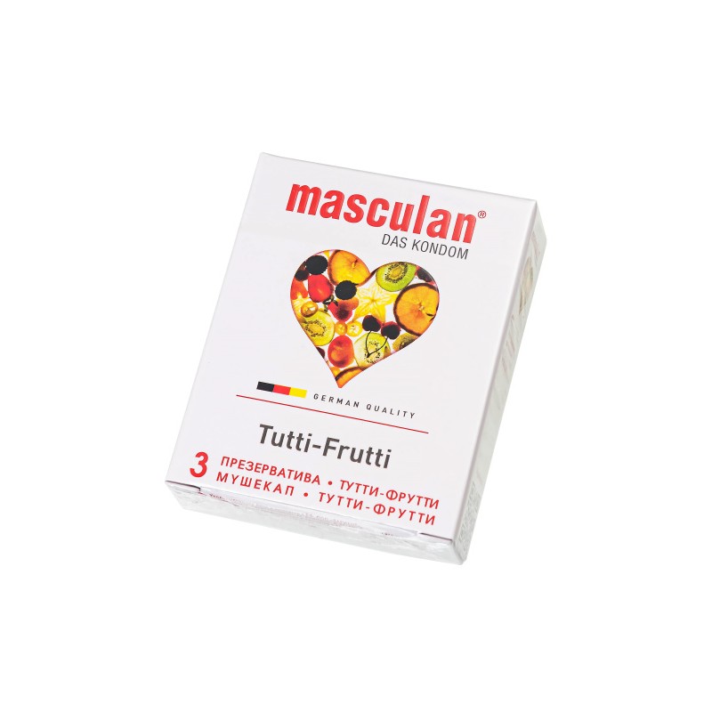 Презервативы Masculan, ultra 1, тутти-фрутти, 19 см, 5,3 см, 3 шт.