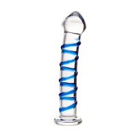 Нереалистичный фаллоимитатор Sexus Glass, стекло, прозрачный, 17 см