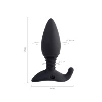 Анальная втулка LOVENSE Hush (S), силикон, черная, 12,1 см