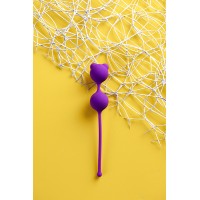 Вагинальные шарики A-Toys by TOYFA Meeko, силикон, фиолетовые, 16,4 см, Ø 2,7 см