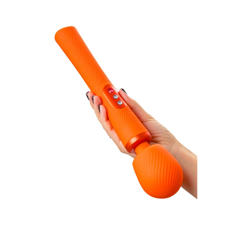 Изображение Fun Factory, Германия Вибромассажер Fun Factory VIM VIBRATING WAND, силикон, оранжевый, 31,3 см