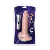 Реалистичный вибратор RealStick Nude, PVC, 7 режимов вибрации, телесный.