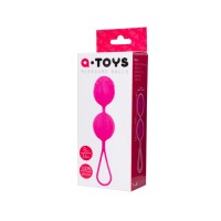 Вагинальные шарики A-Toys by TOYFA Flov, силикон, розовый, 15  см