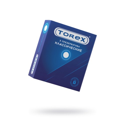 Презервативы Torex, классические, латекс, 19 см, 5,5 см, 3 шт.