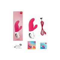 Вибратор Fun Factory MiSS BI, силикон, розовый, 17 см