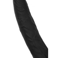 Насадка на пенис для двойного проникновения Black&Red by TOYFA , силикон, чёрный, 16,5 см