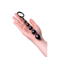 Анальная цепочка Toyfa A-toys S, TPE, черный, 19,8см