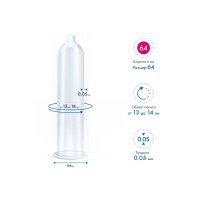 Презервативы My.Size, латекс, 22,3 см, 6,4 см, 3 шт.