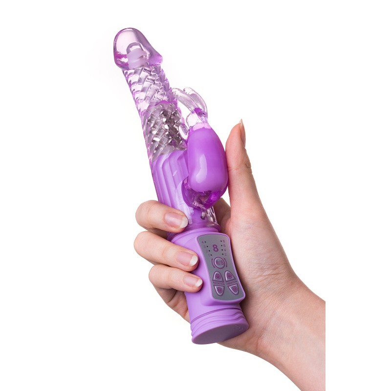 Вибратор с клиторальным стимулятором A-Toys by TOYFA High-Tech fantasy, TPE, фиолетовый, 22, 5 см