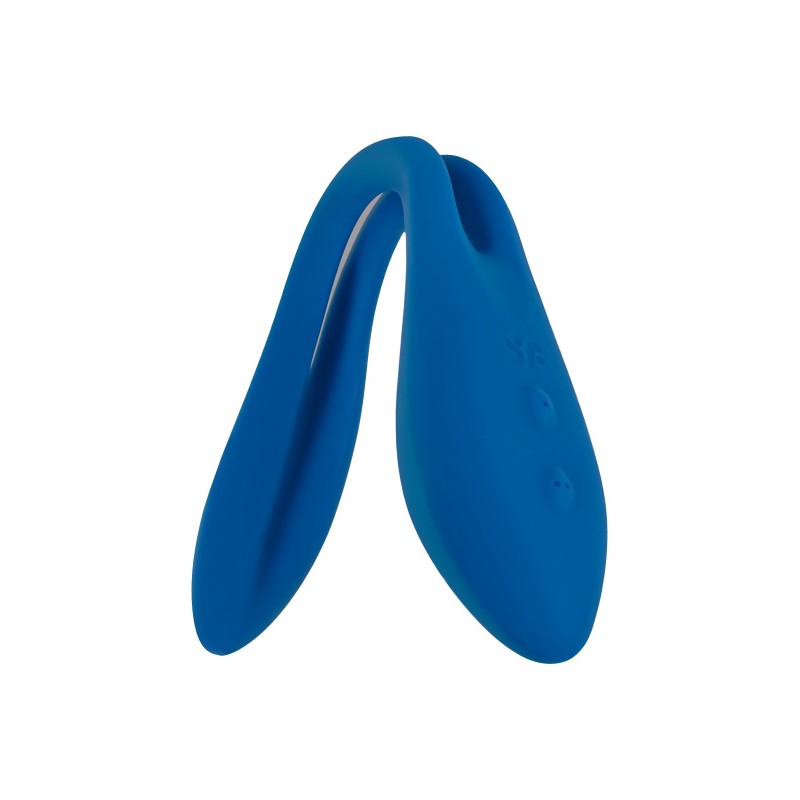 Гибкий вибратор с фиксацией формы Satisfyer Elastic Game, синий, 20 см