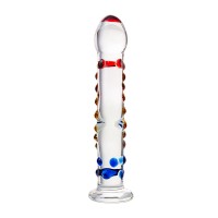Нереалистичный фаллоимитатор Sexus Glass, стекло, прозрачный, 20 см