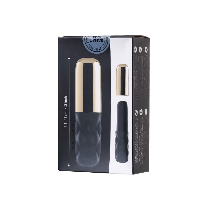 Вибромассажер Satisfyer Sparkling Darling, силикон, черный, 11,4 см.