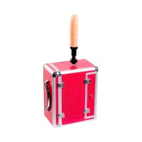 Секс-чемодан Diva Wiggler, с двумя насадками, металл, розовый, 28 см