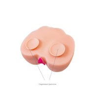 Мастурбатор реалистичный TOYFA Juicy Pussy Sophie с вибрацией, вагина и анус, TPR, телесный, 17 см