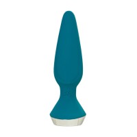Анальная вибровтулка Satisfyer Plug-ilicious 1 Connect App, зеленая, 10 см