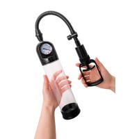 Помпа для пениса с монометром A-Toys by TOYFA Ebon, силикон, прозрачный, 20 см