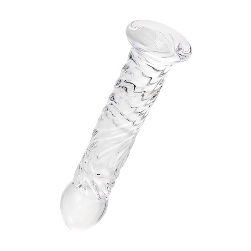 Нереалистичный фаллоимитатор Sexus Glass, стекло, прозрачный, 16,5 см