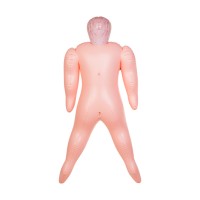 Кукла надувная Dolls-X by TOYFA Isabella, толстушка, с двумя отверстиями, блондинка, 160 см