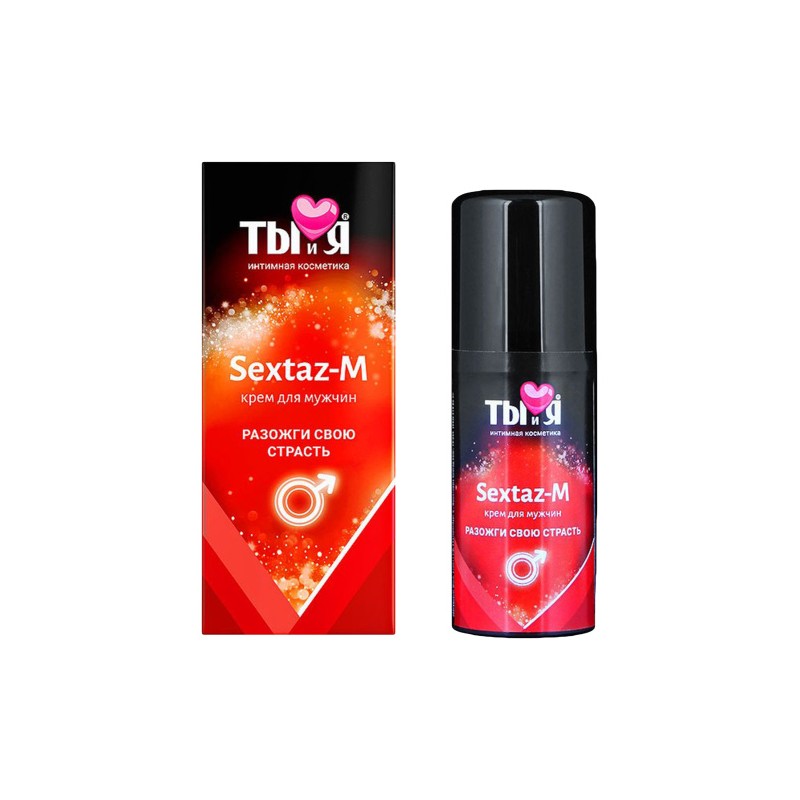 Крем возбуждающий Ты и Я "Sextaz-M" для мужчин, 25 г