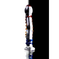 Нереалистичный фаллоимитатор Sexus Glass, стекло, прозрачный, 20 см