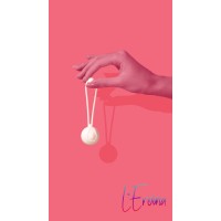 Вагинальный шарик L'EROINA by TOYFA Lily, силикон, белый, 10,5 см