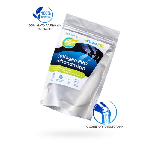 Натуральный коллаген Super Caps, Collagen Pro с хондропротекторами,150 г