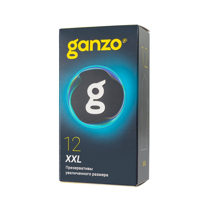 Презервативы  GANZO XXL увеличенные, латекс, 19 см, 5,5 см, 12 шт.