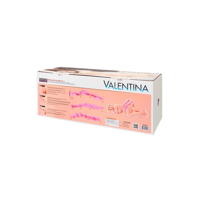 Мастурбатор реалистичный KOKOS VALENTINA, TPR, телесный, 42 см