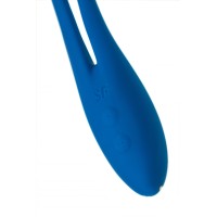Гибкий вибратор с фиксацией формы Satisfyer Elastic Game, синий, 20 см