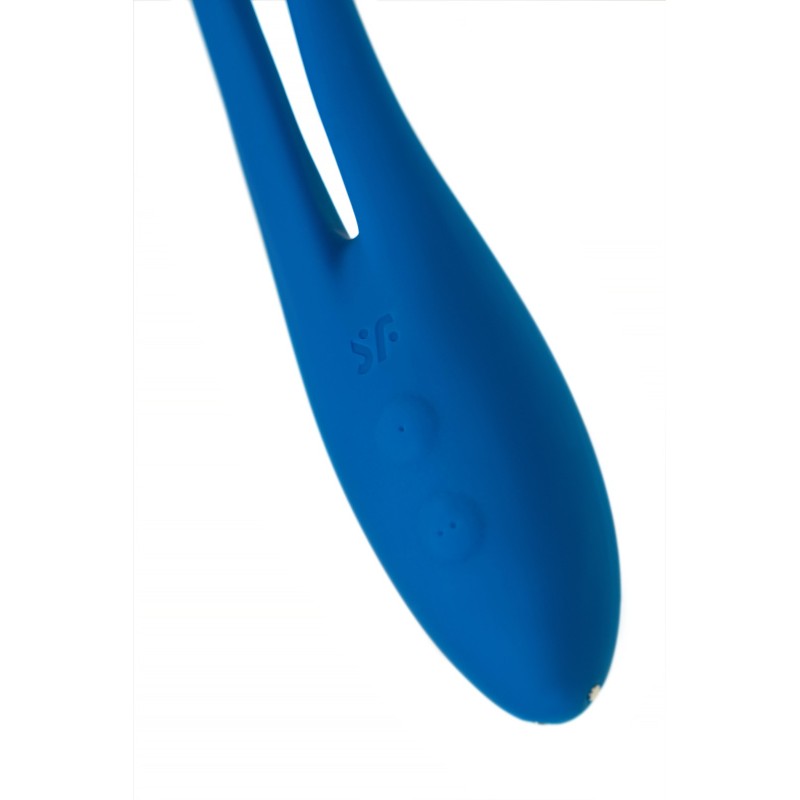Гибкий вибратор с фиксацией формы Satisfyer Elastic Game, синий, 20 см