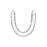 Фаллоимитатор двусторонний TOYFA Double Dildo, TPR, прозрачный, 40 см