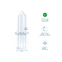Презервативы My.Size, латекс, 16 см, 4,7 см, 3 шт.
