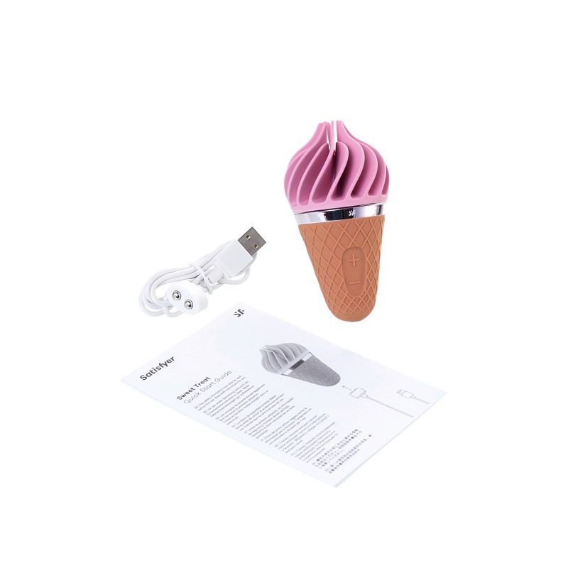Спиннатор Satisfyer Sweet Treat , силикон, розовый, 10,4 см.