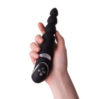 Анальный вибростимулятор Erotist, силикон, черный, 20,7 см