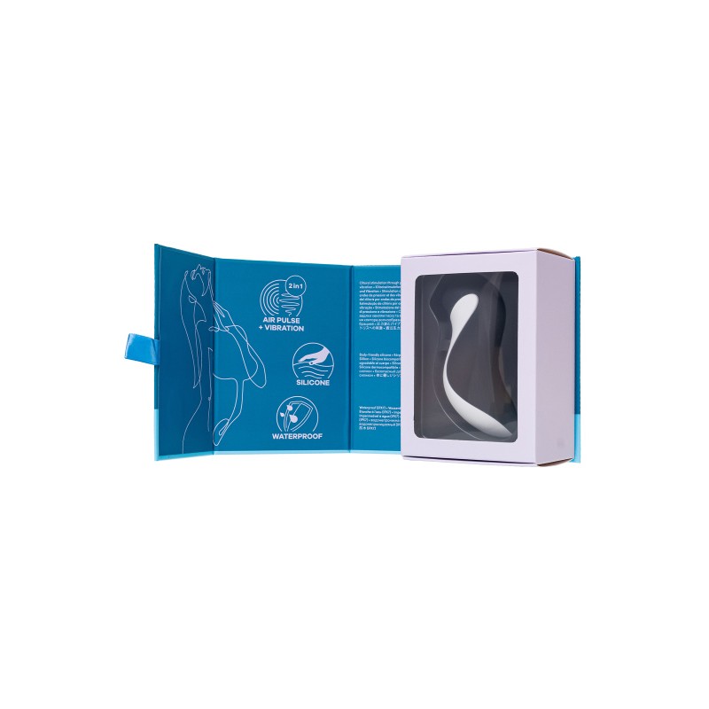 Вакуум-волновой бесконтактный стимулятор клитора Satisfyer Orca, силикон, черный, 11,5 см.