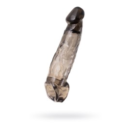 Насадка на пенис XLover by TOYFA, для увеличения размера, TPE, черная, 19.5 см