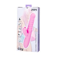 Вибратор JOS Lixy, с функцией Up&Down, силикон, розовый, 23 см