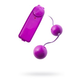 Вагинальные шарики с вибрацией TOYFA Basic, ABS пластик, фиолетовый, 12,2 см