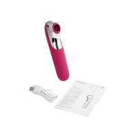 Вакуум-волновой стимулятор клитора Satisfyer Dual Love Connect App, силикон, красный, 16 см.