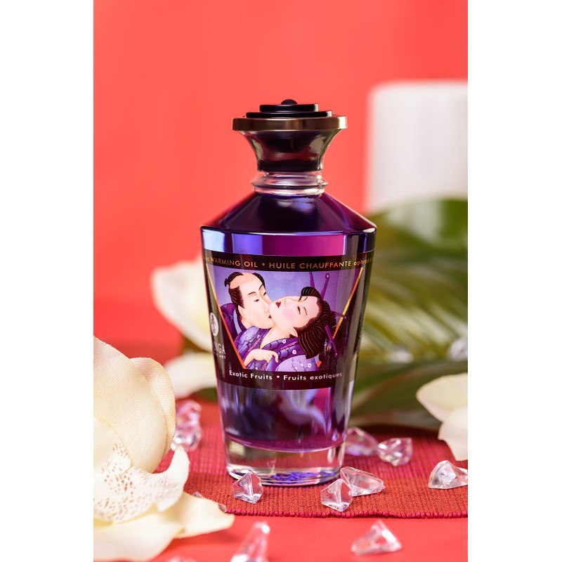 Масло массажное для тела Shunga «Экзотические фрукты» (Exotic Fruits), разогревающее, 100 мл.